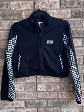 🍒💣 Vans track suit style cropped jacket